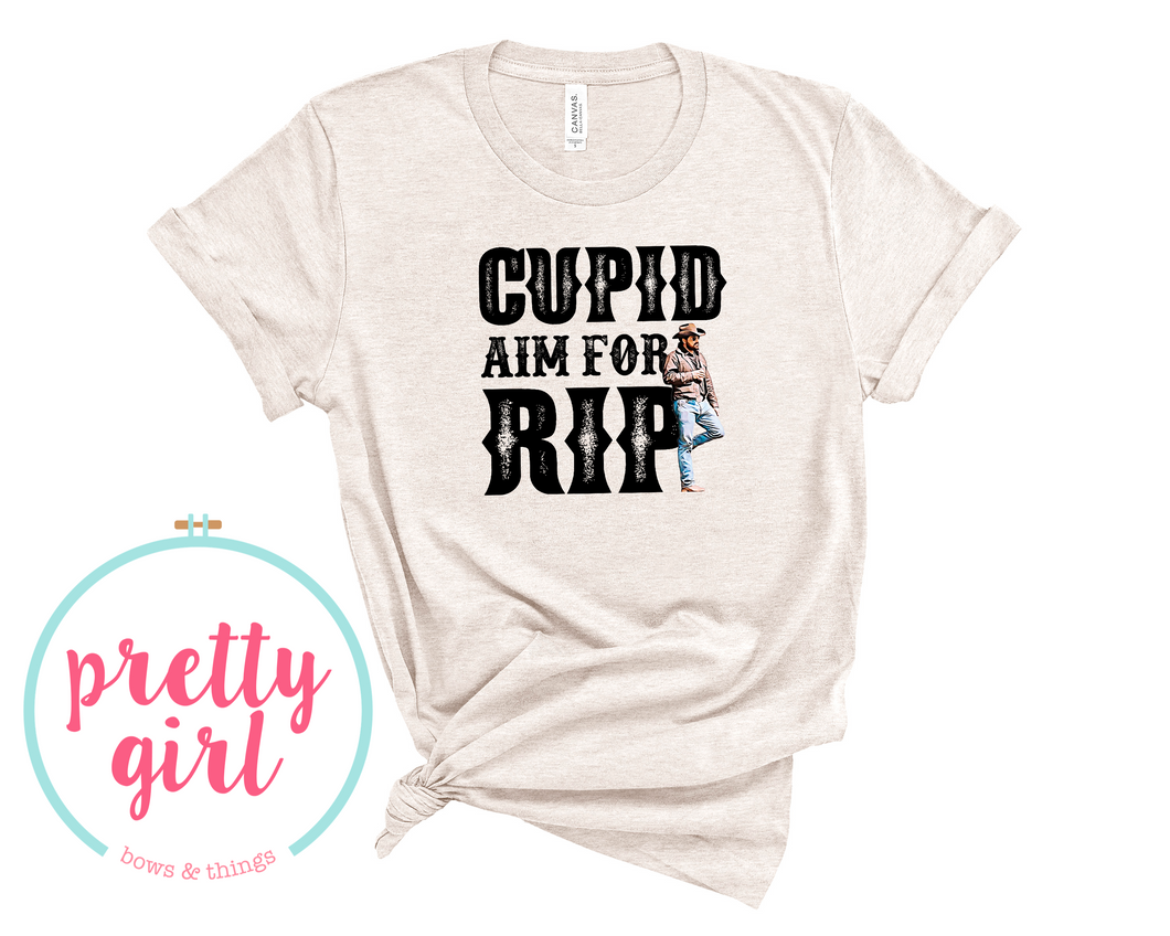 Cupid aim for rip ADULT TSHIRT