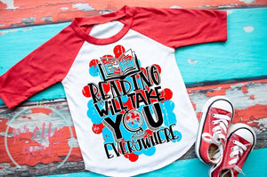 reading will take you everywhere YOUTH SHIRT