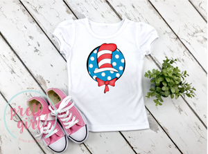 Cat in the hat polka dots YOUTH SHIRT