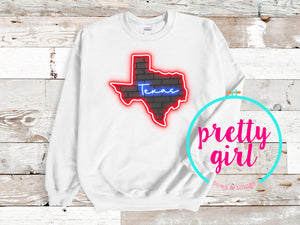 Neon Texas sweatshirt