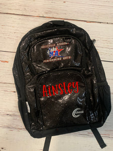 Backpack monogramming