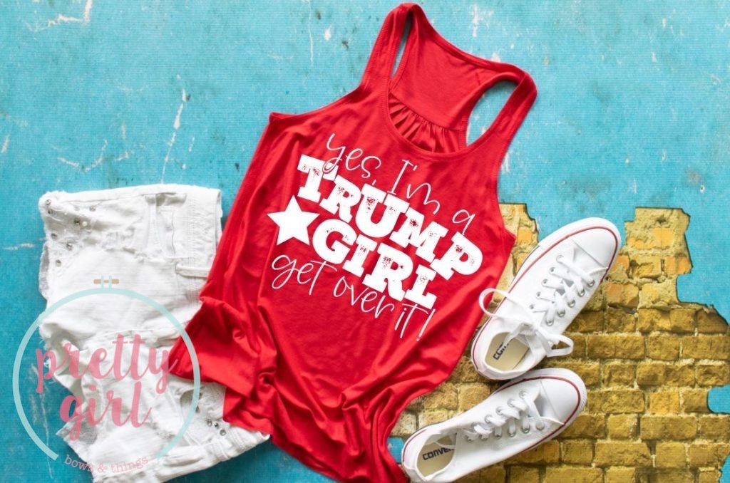 Yes I’m a TRUMP girl ADULT TSHIRT