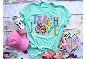 Teach love ADULT TSHIRT