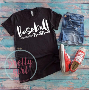 baseball mama ADULT TSHIRT sca