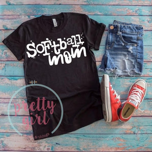 softball mom ADULT TSHIRT