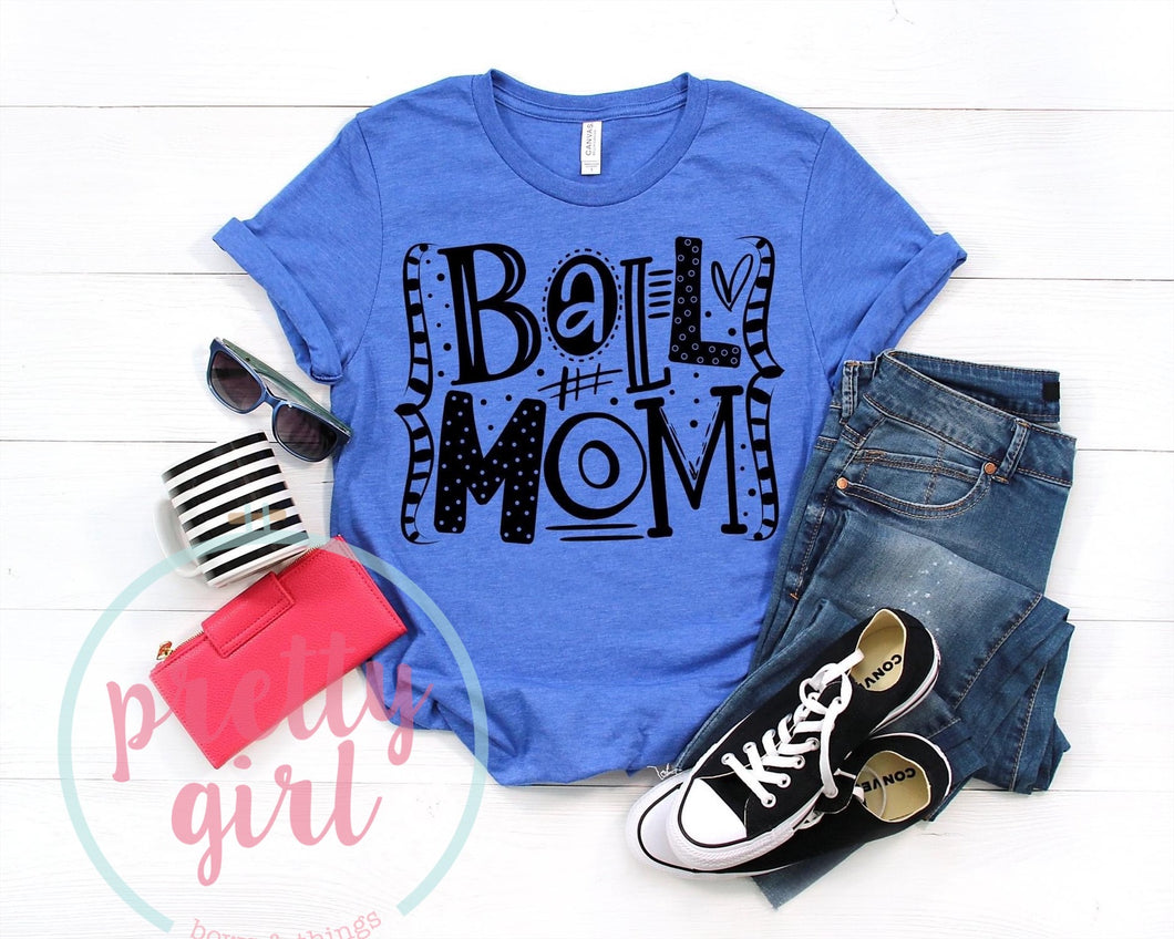 ball mom ADULT TSHIRT