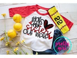 that's my sister out there softball YOUTH TSHIRT