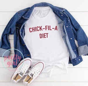 chick-fil-a diet ADULT TSHIRT