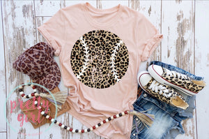 Leopard baseball/softball ADULT TSHIRT