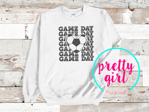 Soccer game day crewneck