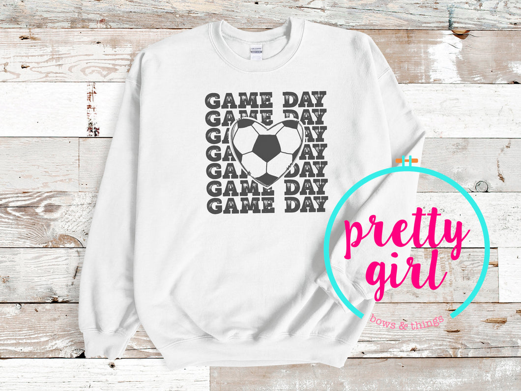 Soccer game day crewneck